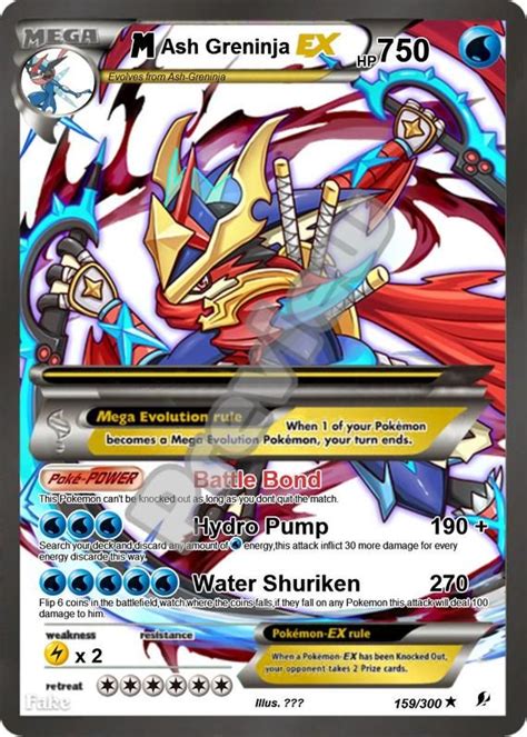 ash greninja mega evolution card.
